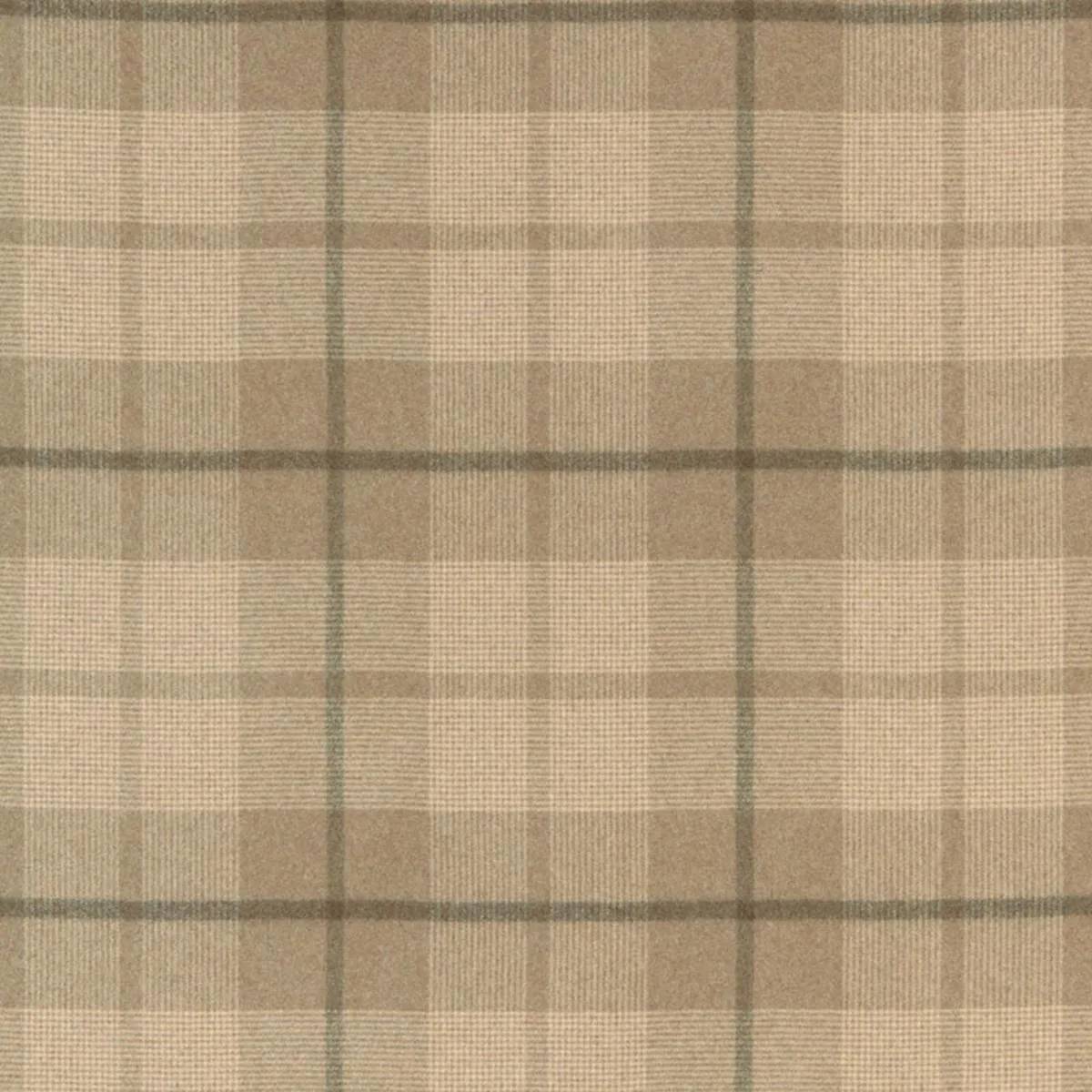 Schumacher 66660 Montana Wool Plaid Buckskin fabric swatch