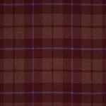 Schumacher 66665 Montana Wool Plaid Burgundy fabric swatch