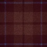 Schumacher 66665 Montana Wool Plaid Burgundy fabric swatch