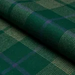 Schumacher 66666 Montana Wool Plaid Hunter fabric swatch