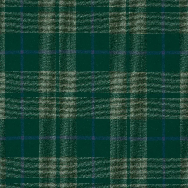 Schumacher 66666 Montana Wool Plaid Hunter fabric swatch