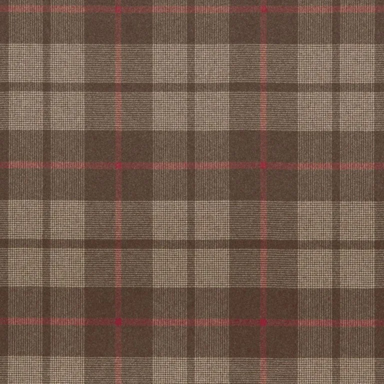 Schumacher 66662 Montana Wool Plaid Java fabric swatch