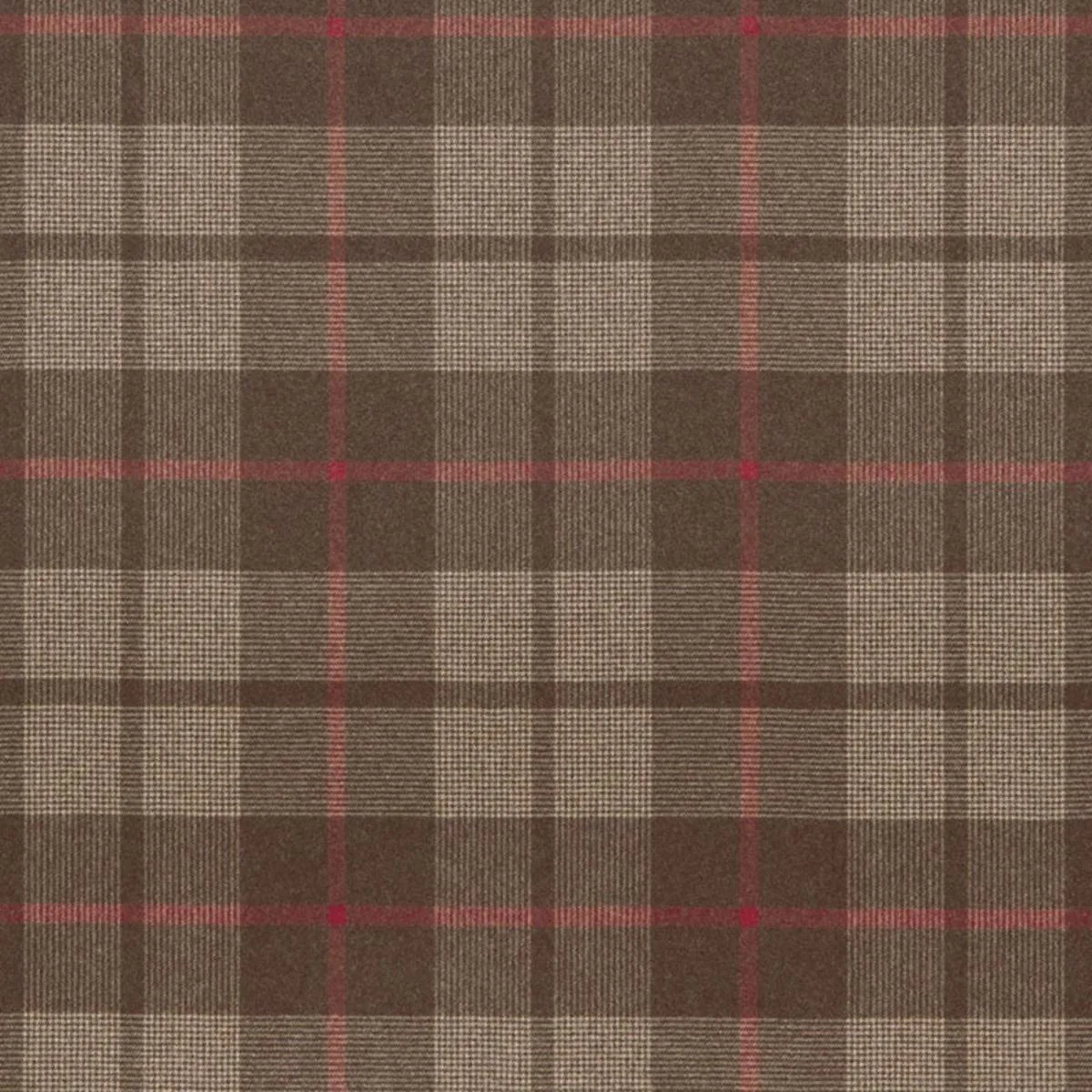 Schumacher 66662 Montana Wool Plaid Java fabric swatch