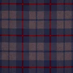 Schumacher 66663 Montana Wool Plaid Navy fabric swatch