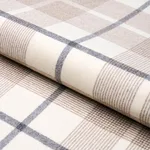 Schumacher 66664 Montana Wool Plaid Neutral fabric swatch