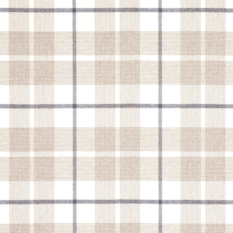 Schumacher 66664 Montana Wool Plaid Neutral fabric swatch