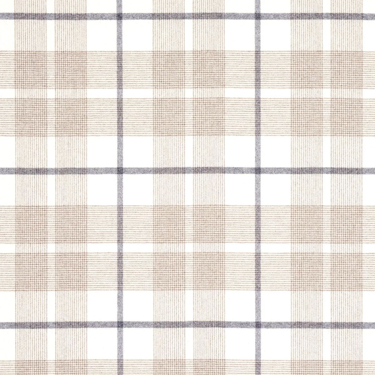 Schumacher 66664 Montana Wool Plaid Neutral fabric swatch