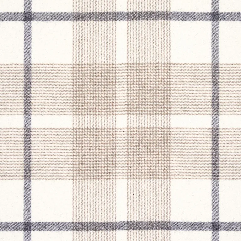 Schumacher 66664 Montana Wool Plaid Neutral fabric swatch