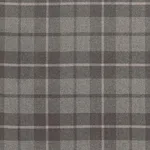 Schumacher 66661 Montana Wool Plaid Oxford Grey fabric swatch