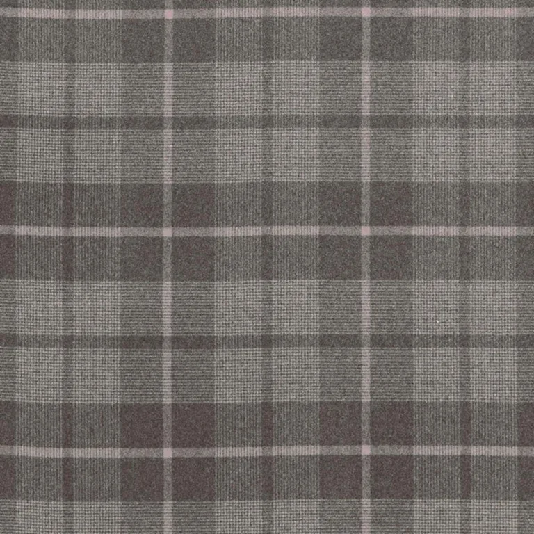 Schumacher 66661 Montana Wool Plaid Oxford Grey fabric swatch