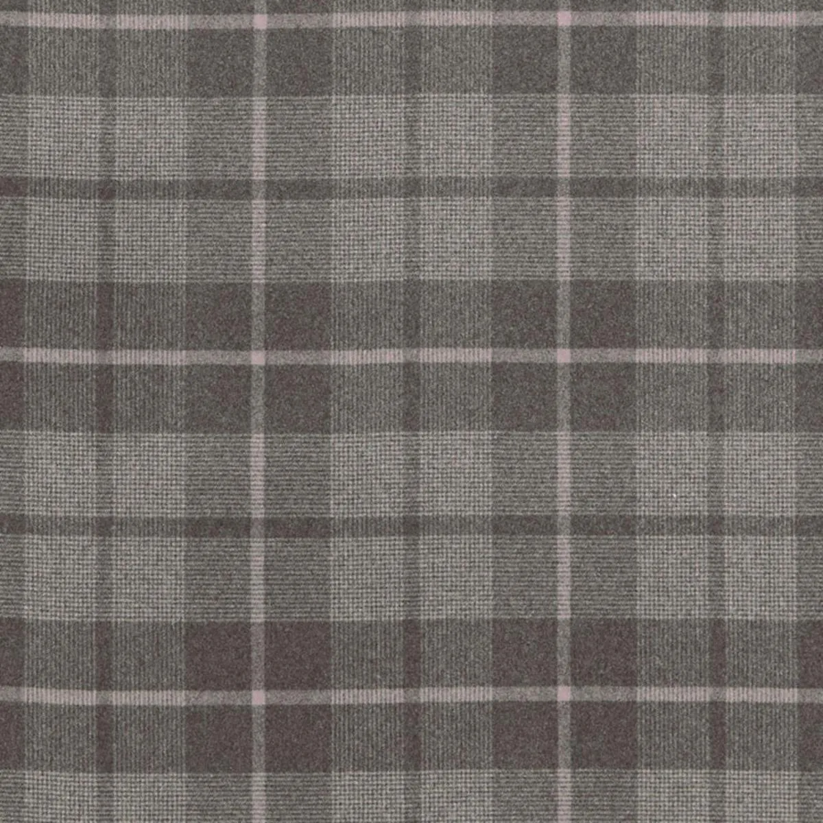 Schumacher 66661 Montana Wool Plaid Oxford Grey fabric swatch