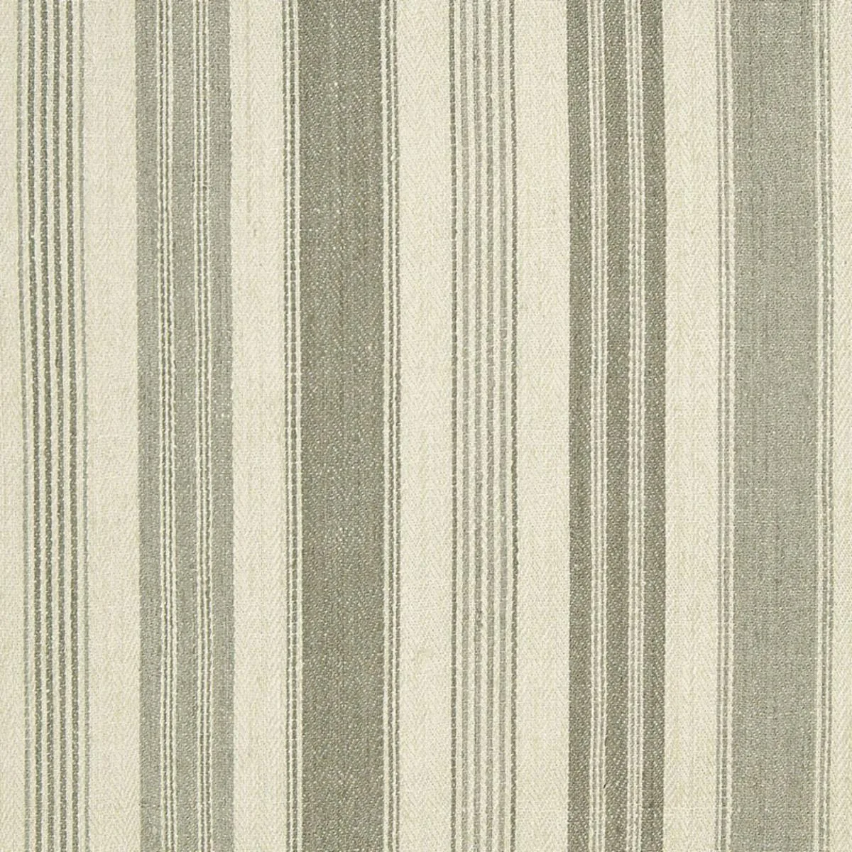 Schumacher 65170 Montauban Stripe Dove / Haze fabric swatch