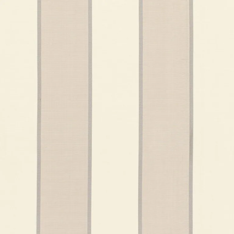 Schumacher 64784 Montebello Stripe Platinum fabric swatch
