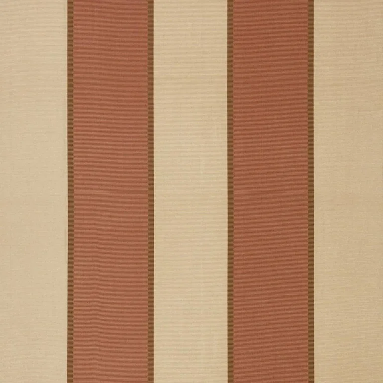 Schumacher 64782 Montebello Stripe Tuscan fabric swatch