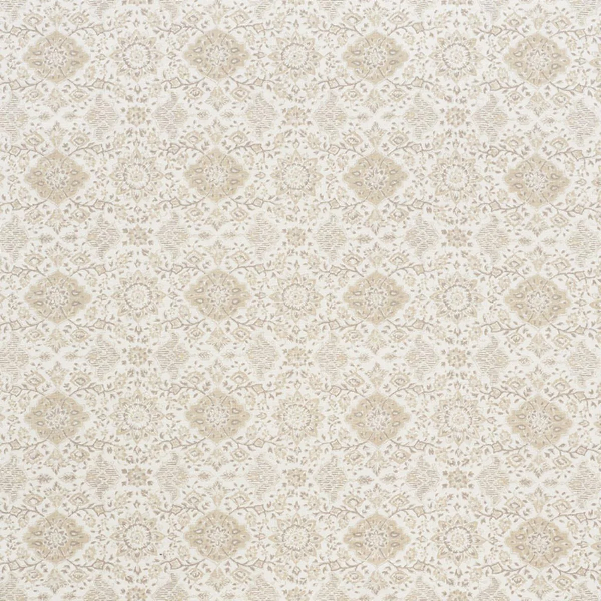 Schumacher 177621 Montecito Floral Neutral fabric swatch