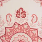 Schumacher 176483 Montecito Medallion Faded Red fabric swatch