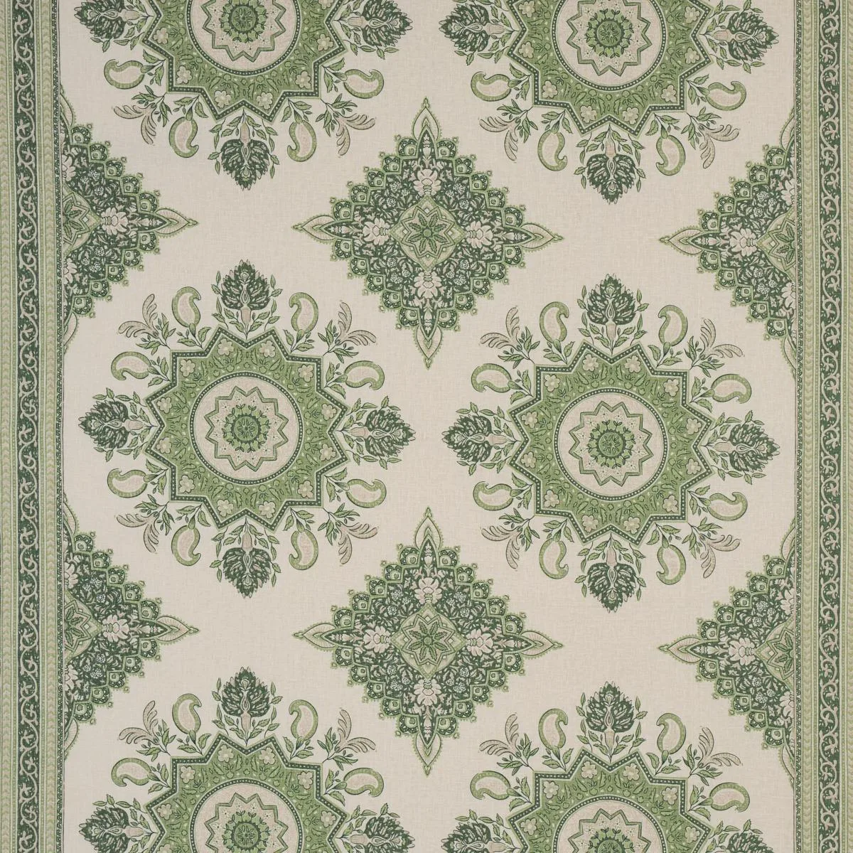 Schumacher 176484 Montecito Medallion China Blue Fabric