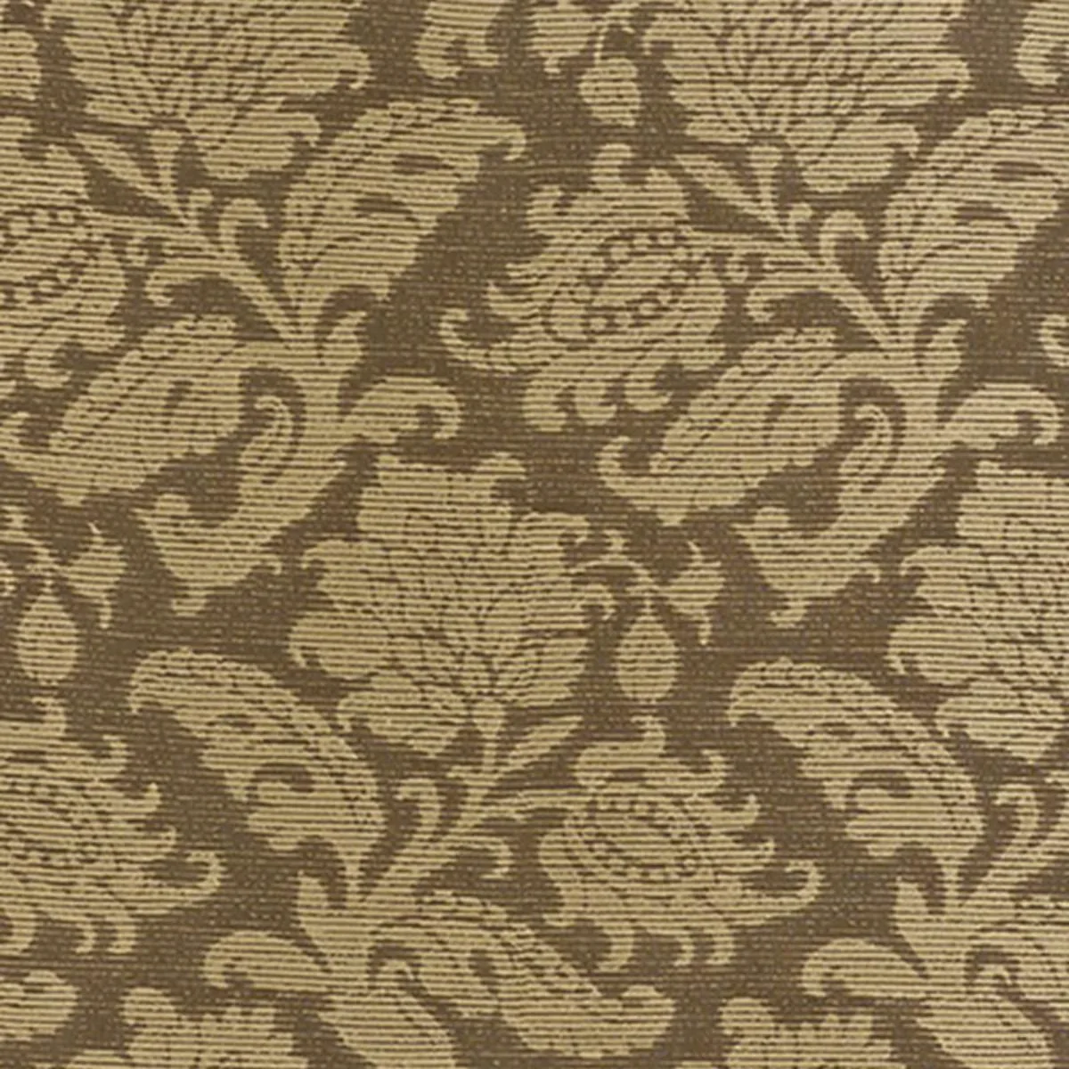 Schumacher 62783 Montego Damask Java fabric swatch