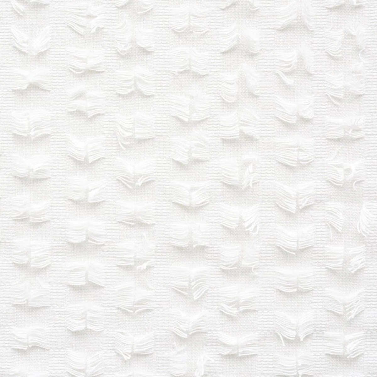 Schumacher 73580 Montego Fringe Snow fabric swatch