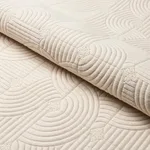 Schumacher 83440 Monterey Matelassé Birch fabric swatch