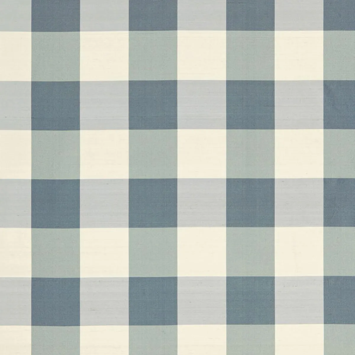 Schumacher 3455001 Montgomery Silk Plaid Lakeside fabric swatch