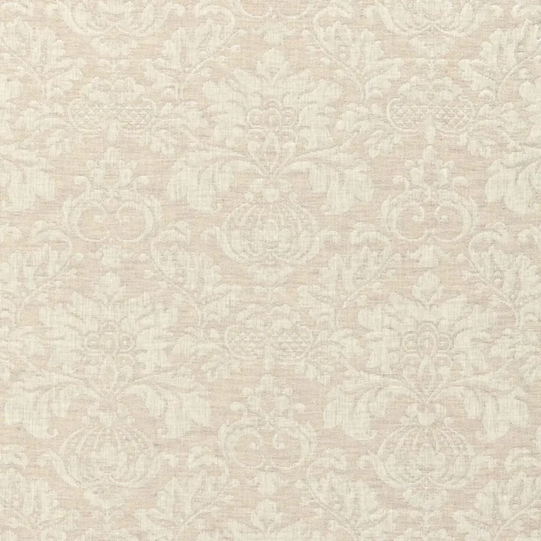 Schumacher 66620 Montisi Linen Damask Flax fabric swatch