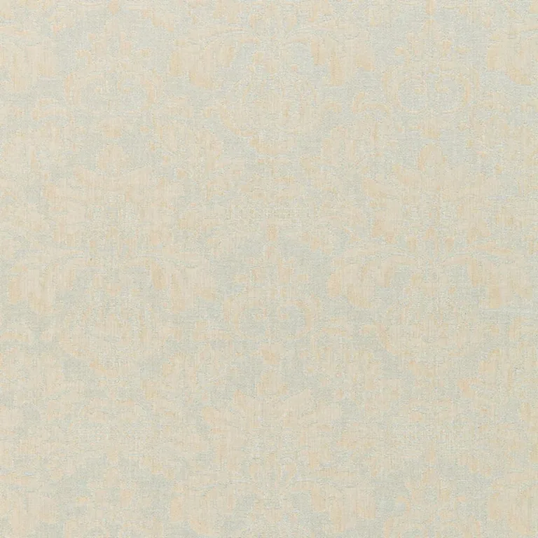 Schumacher 66622 Montisi Linen Damask Moonstone fabric swatch