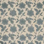 Schumacher 66853 Moon Garden Embroidery Blue fabric swatch