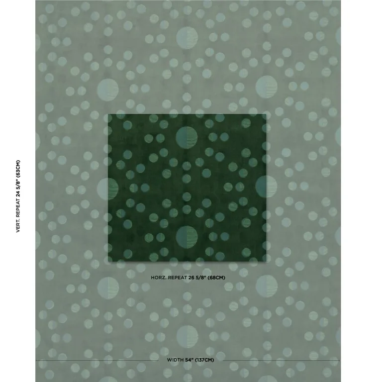Schumacher 83190 Moon Phase Velvet Green fabric swatch