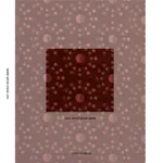 Schumacher 83191 Moon Phase Velvet Red fabric swatch