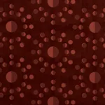 Schumacher 83191 Moon Phase Velvet Red fabric swatch