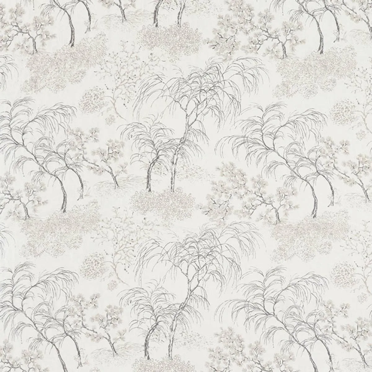 Schumacher 178361 Mori Sheer Neutral fabric swatch