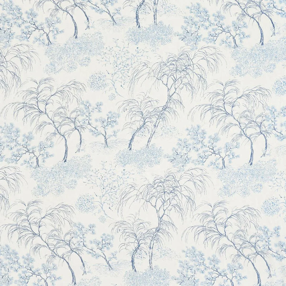 Schumacher 178360 Mori Sheer Porcelain fabric swatch