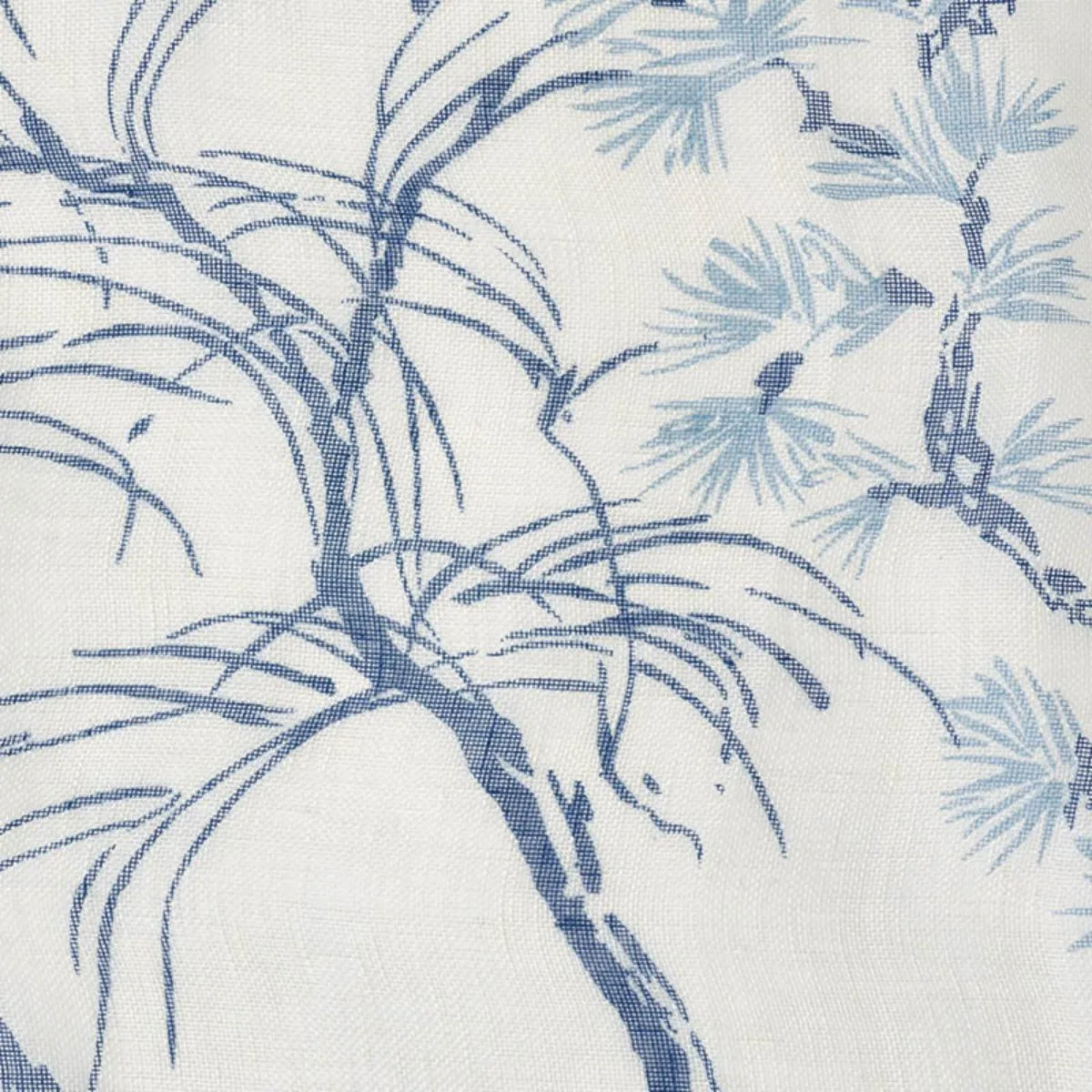 Schumacher 178360 Mori Sheer Porcelain fabric swatch