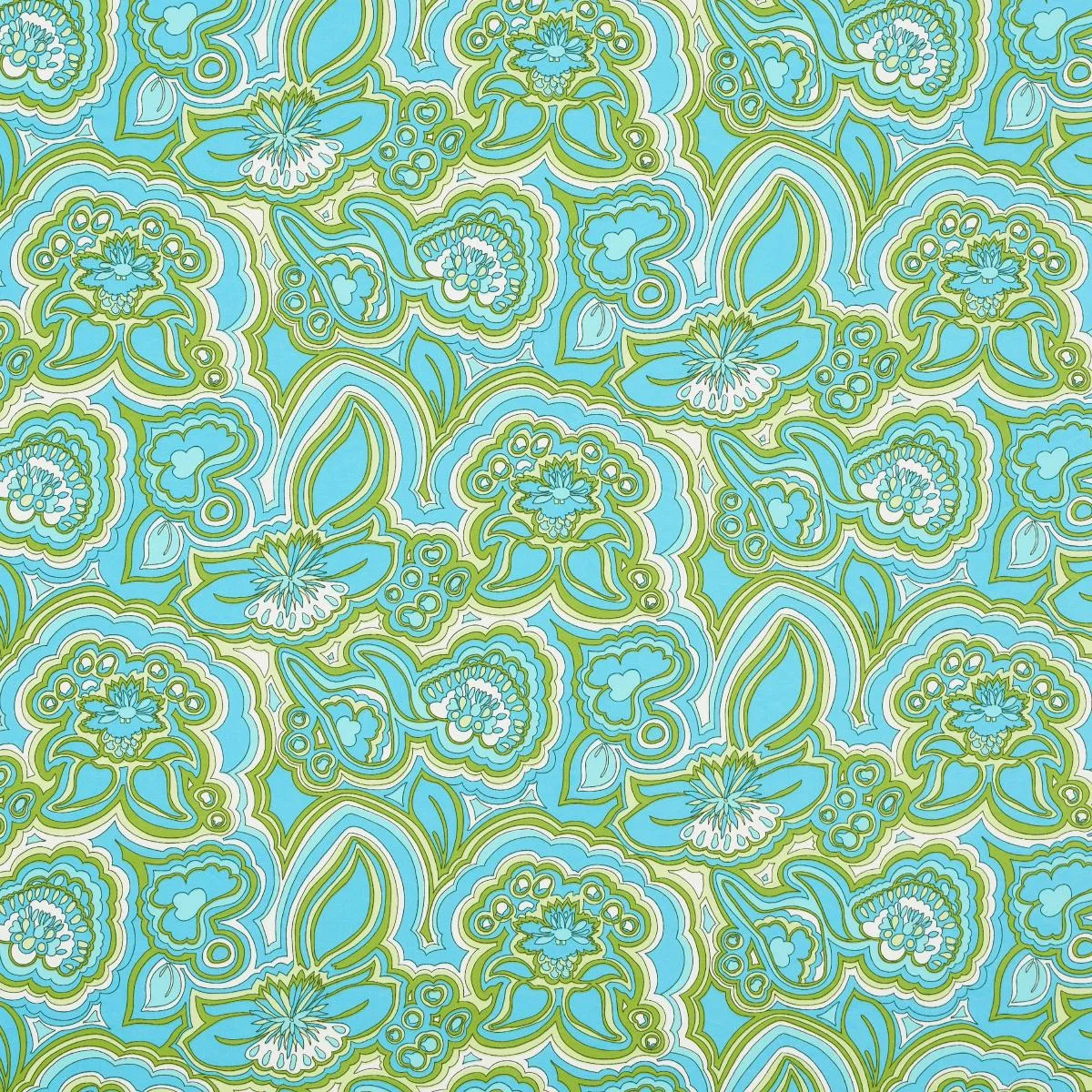 Schumacher 181061 Morning Sunrise Indoor/Outdoor Fern fabric swatch