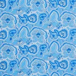 Schumacher 181060 Morning Sunrise Indoor/Outdoor Horizon Blue fabric swatch