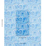 Schumacher 181060 Morning Sunrise Indoor/Outdoor Horizon Blue fabric swatch