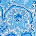 Schumacher 181060 Morning Sunrise Indoor/Outdoor Horizon Blue fabric swatch
