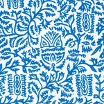 Schumacher 177773 Morris Blue fabric swatch