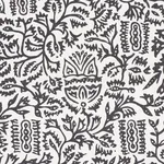 Schumacher 177772 Morris Carbon fabric swatch
