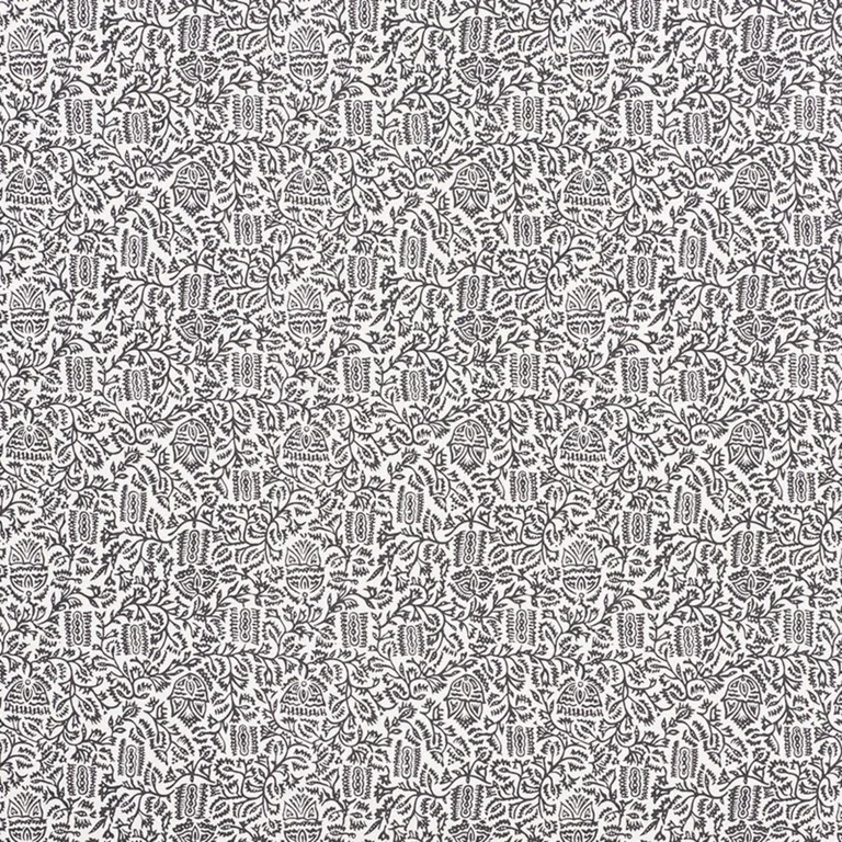 Schumacher 177772 Morris Carbon fabric swatch