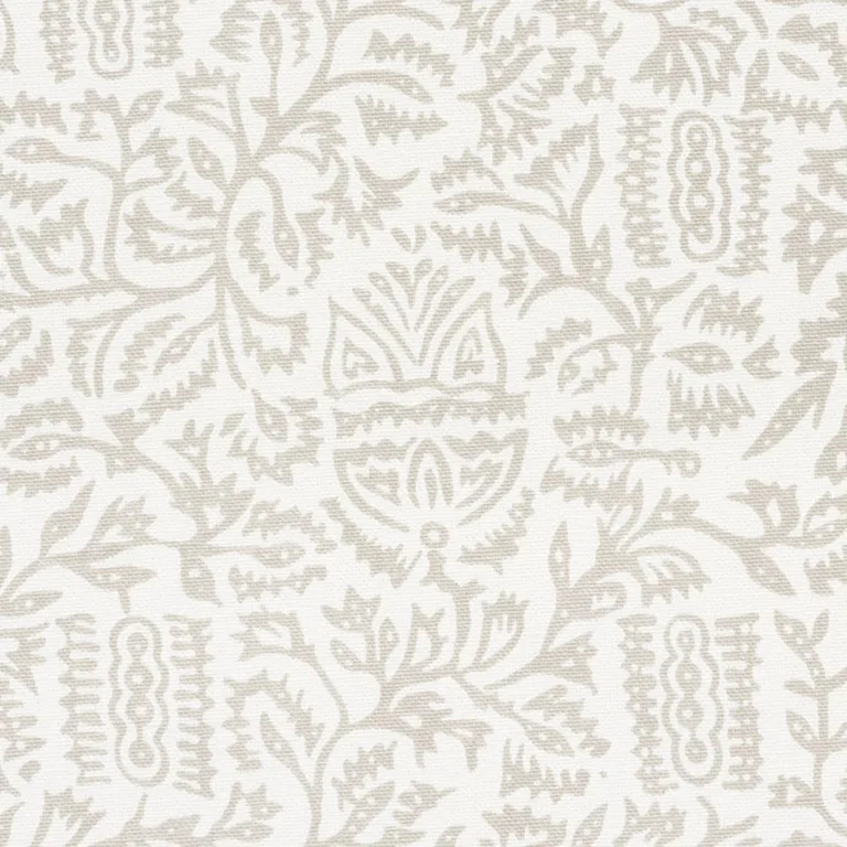 Schumacher 177771 Morris Taupe fabric swatch