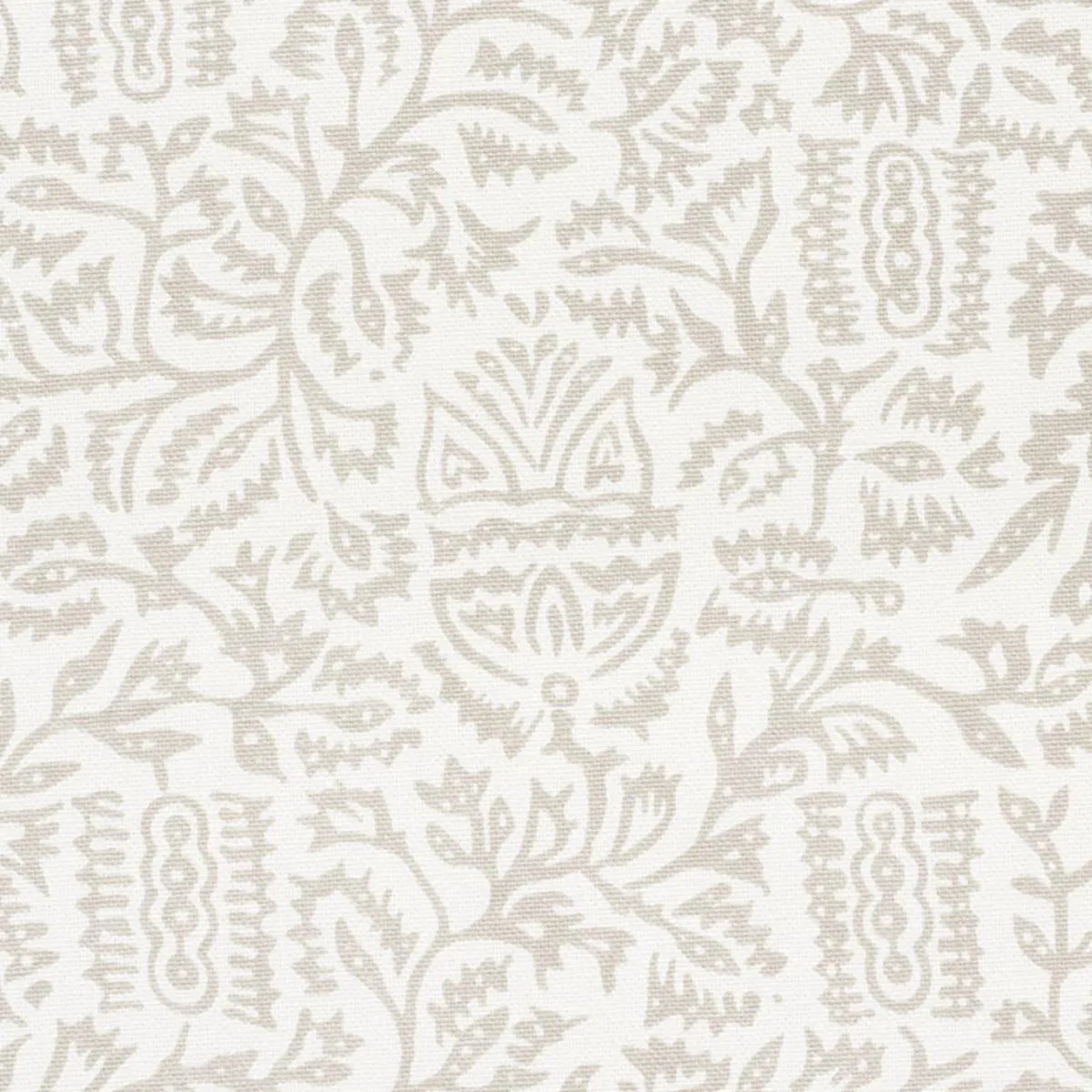 Schumacher 177771 Morris Taupe fabric swatch