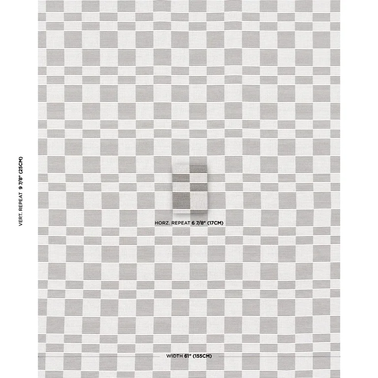 Schumacher 84281 Morro Indoor/Outdoor Graphite fabric swatch