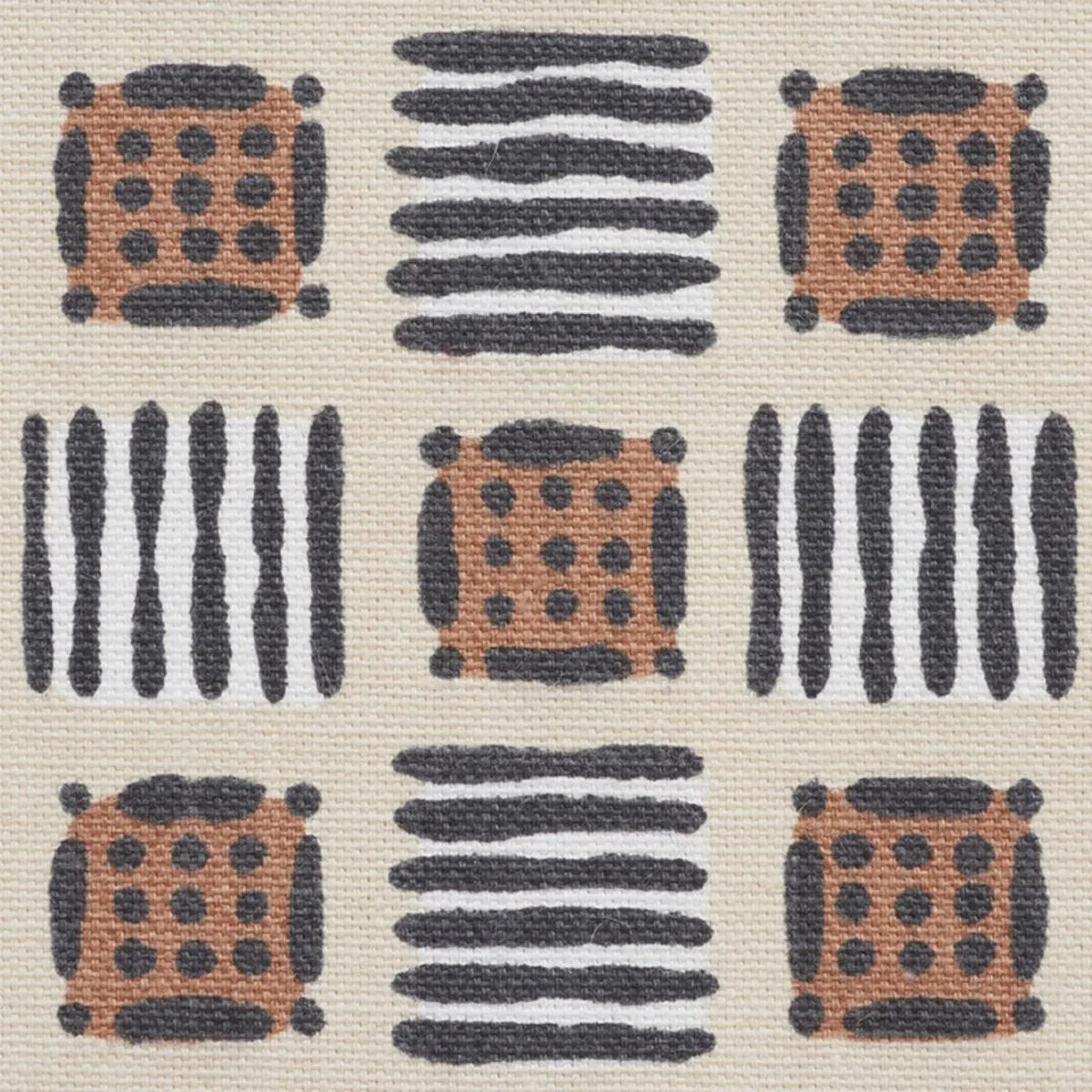 Schumacher 177860 Mottley Grid Wren fabric swatch