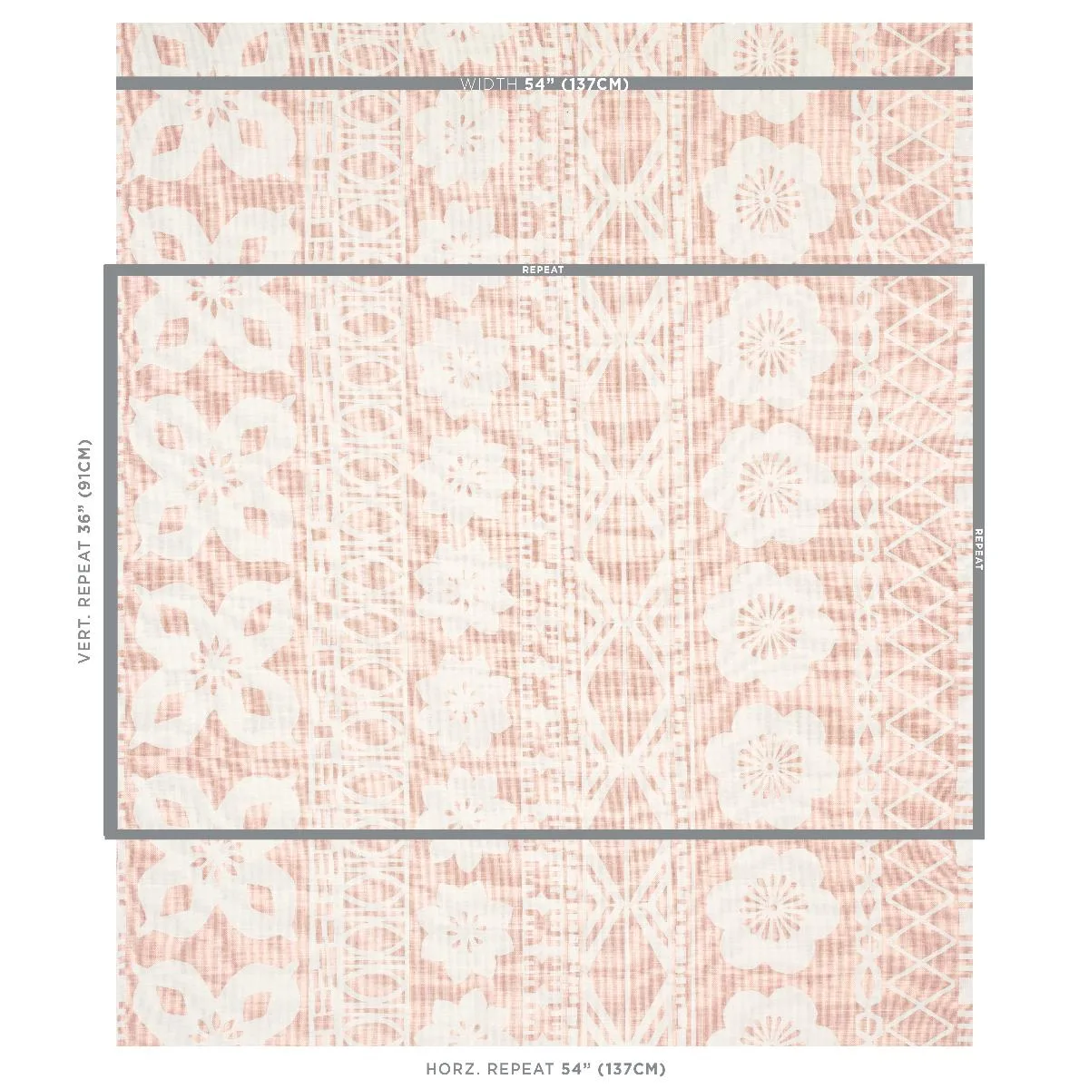 Schumacher 179871 Mrs. Howell Blush fabric swatch