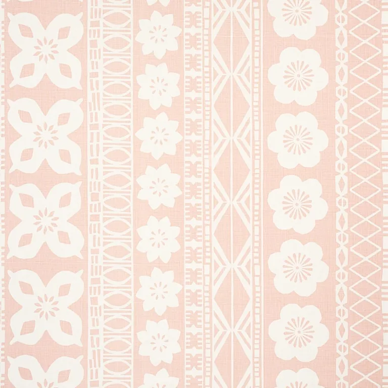 Schumacher 179871 Mrs. Howell Blush fabric swatch