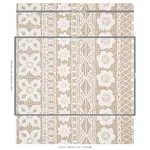 Schumacher 179870 Mrs. Howell Natural fabric swatch