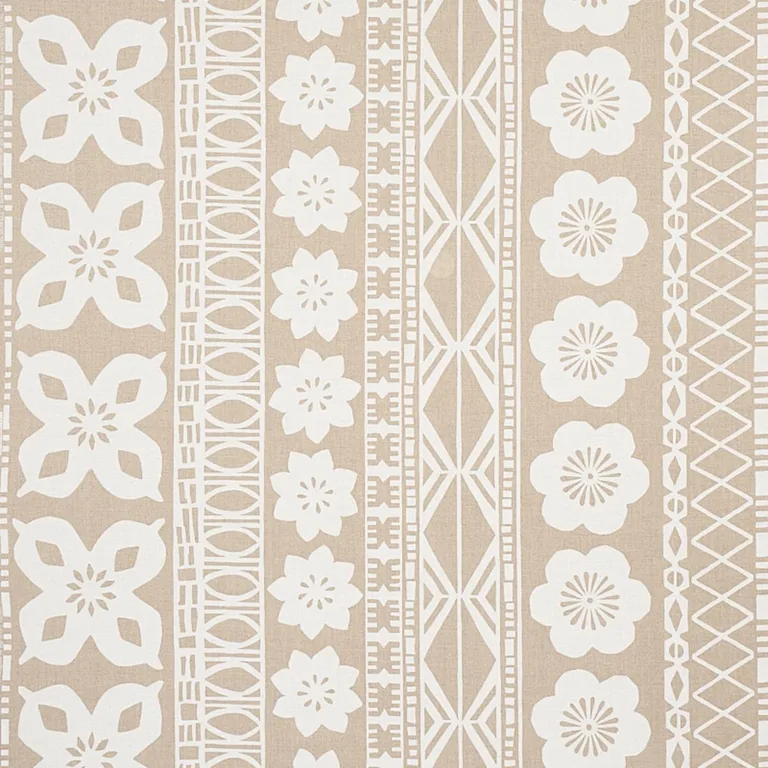 Schumacher 179870 Mrs. Howell Natural fabric swatch