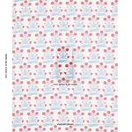 Schumacher 181780 Mughal Hand Block Print Crimson Sky fabric swatch